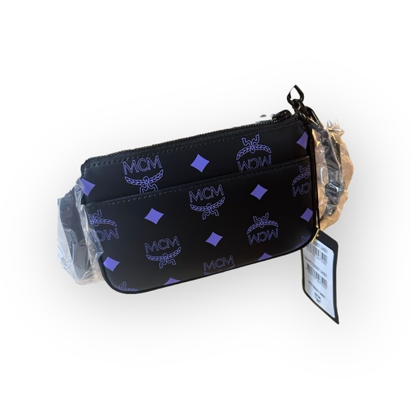 Brand NEW 💯Authentic MCM Mini Aren Colorsplash leather flat pouch crossbody 🚨 - Picture 6 of 9